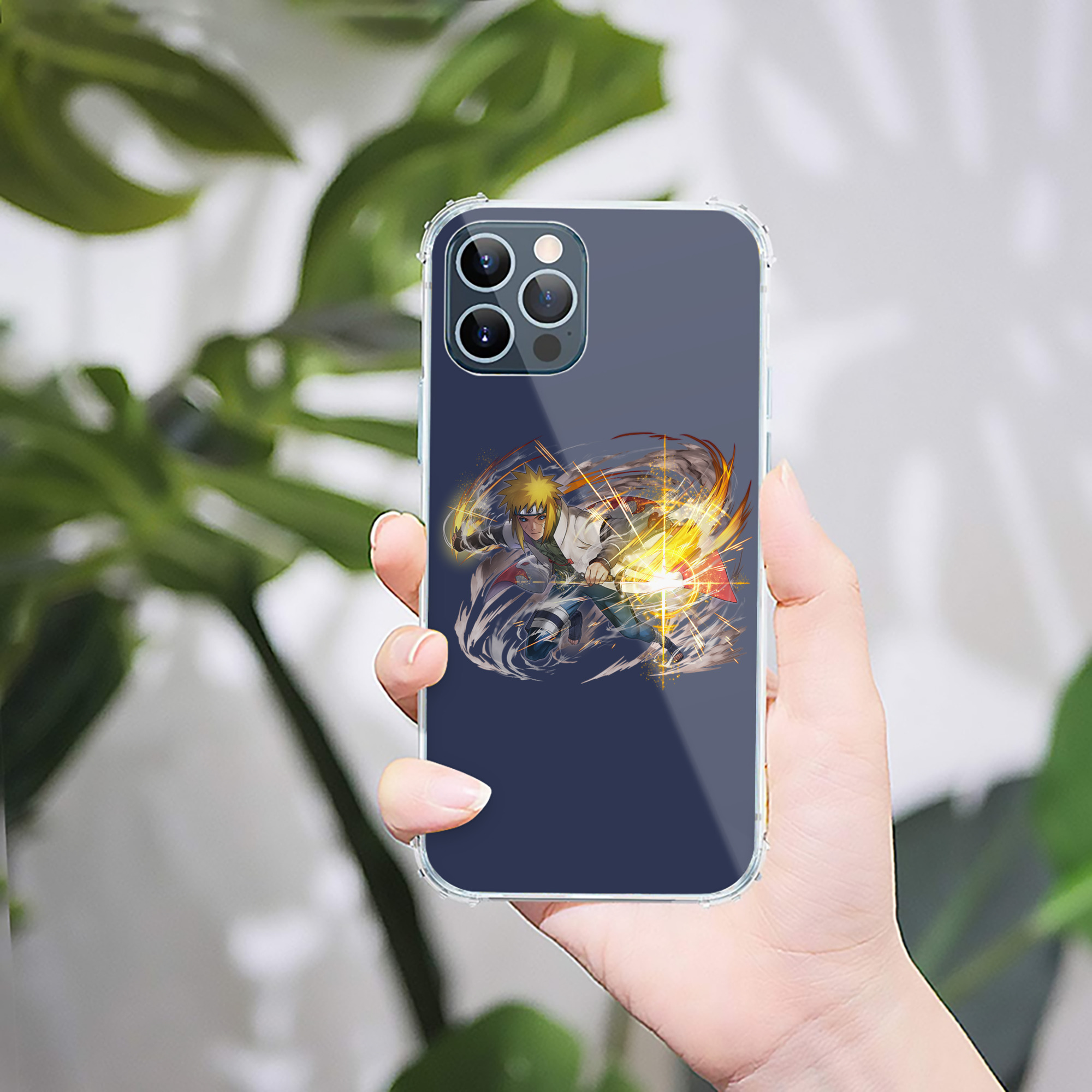 （画像用） NARUTO -ナルト- 波風 ミナト Namikaze Minato 【iPhone 12シリーズ対応】透明スマホケース（クリアソフトケース）